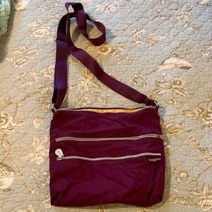 Baggallini Purple Multi Zip Crossbody Bag
